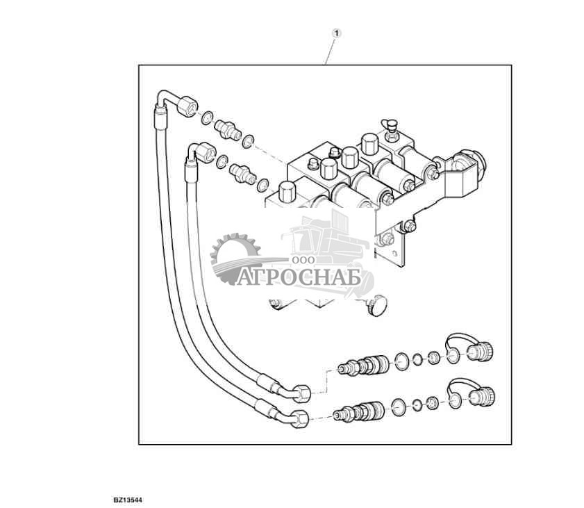 Attachment, Double Acting Hydraulic Outlet 